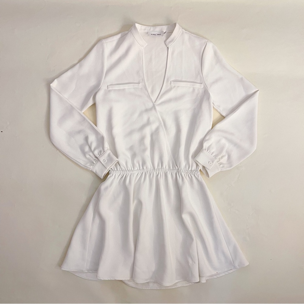 Line & Dot White Long Sleeve Dress. Never Worn